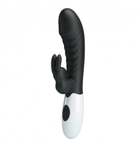 Pretty Love - Naughty Bunny Powerful Vibrating Massager Wand (Battery - Black)